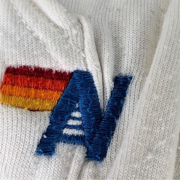 Aviator Nation Distressed Tye Dye Rainbow Zip Up Hoodie 🌈 - Picture 5 of 6